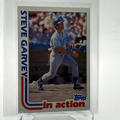 1982 Topps Steve Garvey In Action Baseball Card #180 NM-Mint FREE SHIPPING - Image 1 of 3