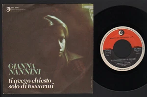 7" GIANNA NANNINI TI AVEVO CHIESTO SOLO DI TOCCARMI / FANTASIA 1976 G. HARARI - Picture 1 of 1