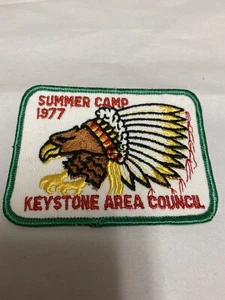 Toppa Vintage Boy Scouts Nos 1977 Summer Camp Aquila - Foto 1 di 6