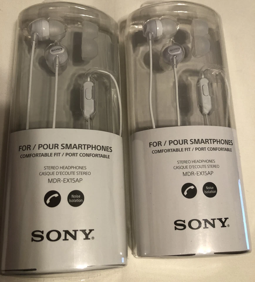 Sony Ex Earbud White In-Ear only Headsets