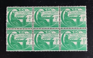 1944 Ireland Half Michael O'Clery block of 6 SG133 Unmounted Mint - Picture 1 of 2
