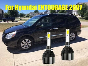 LED For ENTOURAGE 2007 Headlight Kit H7 6000K White CREE Bulbs Low Beam - Picture 1 of 9