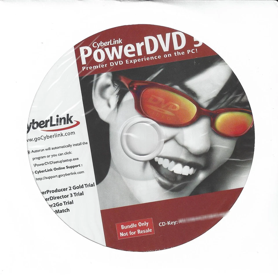 Cyberlink PowerDVD 5 DVD Installation Software with CD Key - Image 1 of 1