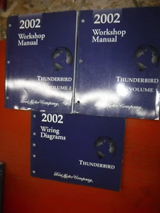 2002 FORD THUNDERBIRD ORIGINAL FACTORY SERVICE MANUAL WITH WIRING DIAGRAMS - Picture 1 of 20