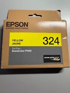 Genuine Epson T324 Yellow Ink Cartridge Exp 02/2023 New - Picture 1 of 2
