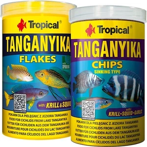 (13,90€/L) Tropical Tanganyika Flakes & Chips je 1L (1000ml) Tanganjika - Bild 1 von 3