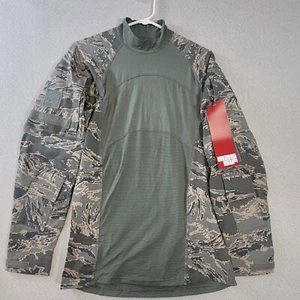 NEW MASSIF Size Small Non-FR ABU Combat Shirt Tiger Camo Long Sleeve Elbow Pads - Picture 1 of 10