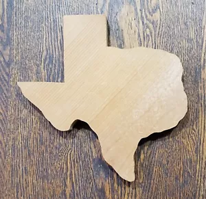 Texas Shaped WOOD Wall Hanging Trivet 9x8x1 Paint, S or Leave Plain Use in Craft - Picture 1 of 3