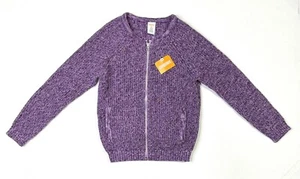 Gymboree Zip Up Jacket Girls Medium (7-8) New W/ Tags Purple Sparkle Winter - Picture 1 of 11