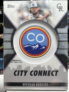 Brendan Rodgers 2023 Topps Series 1 Commemorative City Connect Patch Rockies - Picture 1 of 2