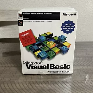 Microsoft Visual Basic Professional Edition Windows 95 NT 4.0, W Upgrade SEALED - Picture 1 of 4