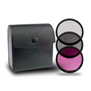 77mm 3 Piece Multi-Coated HD Digital Lens Glass Protector Filter Kit UV CPL FLD - Picture 1 of 4