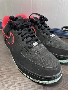 Size 14 - Nike Air Force 1 Yeezy 2014 Black Red Green - Picture 1 of 7
