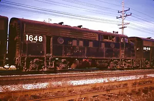 ORIGINAL KODACHROME SLIDE PENN CENTRAL F-7 #1648 (ex-NYC #1648) NOVEMBER 1974 - Picture 1 of 1