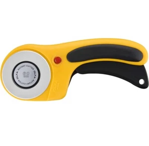 Olfa Deluxe Retracting Rotary Cutter-60mm-Model RTY-3/DX - Stainless Steel Blade - Picture 1 of 7