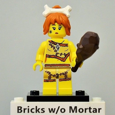 New Genuine LEGO Cave Woman Minifig with Club Series 5 8805  - Image 1 of 4