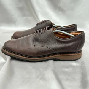 Allen Edmonds WANDERER Blucher Mens Size 12 D Brown Grain Dress Shoe - Picture 1 of 17