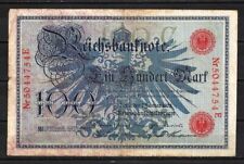 Deutschland - Deutschland Geldschein 100 Mark (2) Pick 33a 7 Februar 1908 Fine