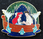 Disney Pin Uk Ds - Ariel And Eric Boat Scene Kiss The Girl Le 750 #110702