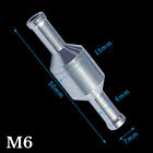 2x 6-12mm Inline One-way Non-return Check Valve Auminium Fuel Water Gas Air