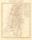 PALESTYNA. Południowa Syria. Dolina Jordanu. Izrael. Morze Martwe. ARROWSMITH 1828 mapa