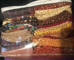 Lot 10 FAT QUARTERS FABRIC Quilting /CRAFTS Plain Or Colors/Print. FQ - Picture 1 of 1