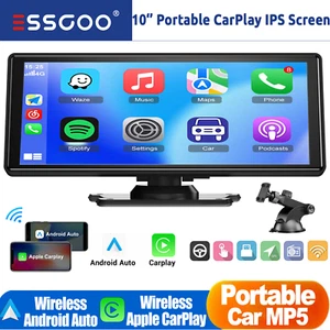 10.26" IPS Portable Touch Car Stereo Radio Wireless Apple Carplay/Android Auto - Picture 1 of 15