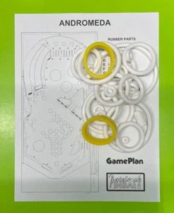 Game Plan Andromeda Pinball Machine SILICONE / RUBBER Ring Kit - Picture 1 of 3