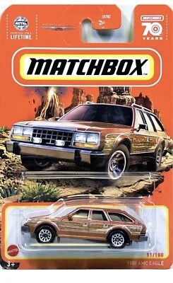 1980 AMC Eagle Wood Panel Wagon Matchbox 2023 - 11/100 - Toy Free Shipping - Image 1 of 3