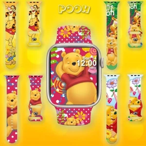 Pooh Design Strap for Apple Watch All Series iWatch 49 46 45 44 42 41 40 38mm - Picture 1 of 17