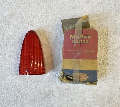NOS MoPar 1953 年普利茅斯尾灯制动灯镜头剑桥 53 Cranbrook Savoy — 第 1/4 张图片