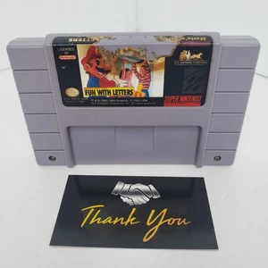 Mario's Early Years: Fun With Letters (Super Nintendo SNES) Not Working  - Picture 1 of 7