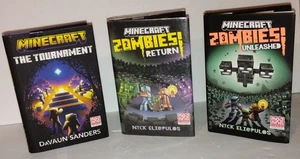 Lot Of 3 Minecraft Books The Tournament Zombies Return And Zombies Unleashed - Bild 1 von 23