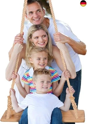 Holz Schaukelsitz für Erwachsene,Morwealth Outdoor Holz Schaukel 55 x19.5