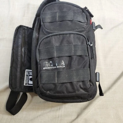 Bolso Mochila Golla Cámara Eslinga DSLR Negro Acolchado Rojo Interior Divisores Bolsillos Foto 1 de 4