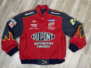 Giacca Jeff Gordon 24 DuPont NASCAR Flames Champion Medium JH Design Chase M vintage - Foto 1 di 18