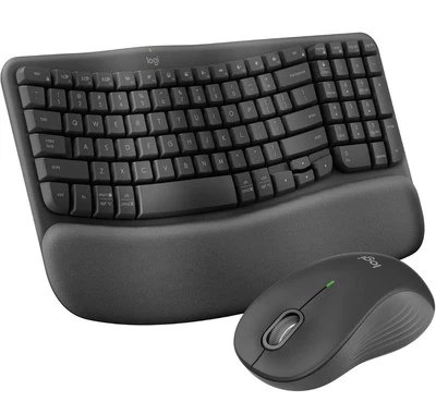 Logitech Wave Keys MK670 Combo, Wireless Ergonomic Keyboard with Signature M550 - Image 1 of 4