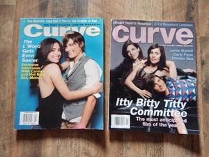 2 Vintage Curve Lesbian Magazines-Feb 2006 & Sept 2007 - Daniela Sea Covers RARE - Imagen 1 de 12