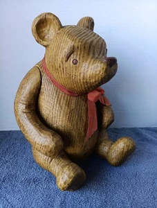Winnie Puuh klassische Figur 10,5 cm groß Holz Sammlerstück mit Etikett - Bild 1 von 11