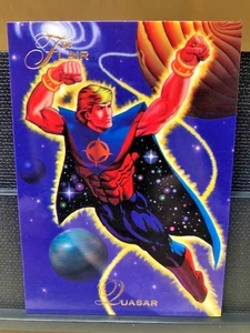 1994 Fleer Flair Marvel Gold Logo QUASAR Universal Guardian Card #66 N Mint - Picture 1 of 15