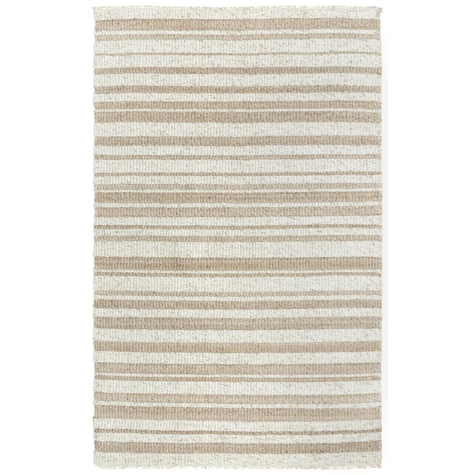 Rizzy Rugs Capri Area Rug CPI106 Polyester Stripe Transitional Ivory Rectangle - Image 1 of 4