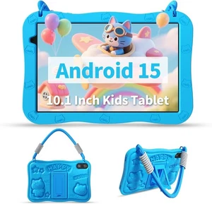 10.1" Kids Tablet Android 15 8GB RAM 32GB WiFi6 HD IPS Screen w/ Parental Contro - Picture 1 of 8