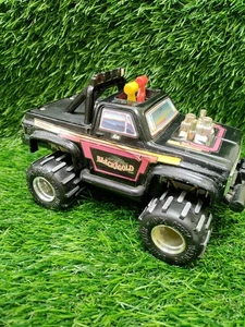 Playskool Black Gold 4x4 Monster Truck Toy SST 1983 Battery Operated Works - Picture 1 of 8
