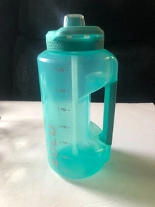 ZULU Goals Large Water Bottle Jug with Time Marker & Handle All Day Hydration - Picture 1 of 5