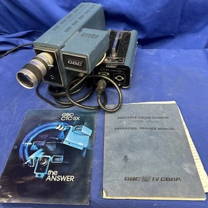 Vintage GBC CTC-5X Single Tube Portable Color Camera, power supply manual Kowa - Imagen 1 de 20
