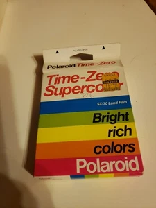 Polaroid Time Zero Supercolor SX-70 Land Film 10 Pictures EXPIRED 07/1987 - Picture 1 of 2