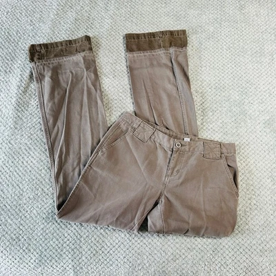 Pantalones cargo de pana acampanados bootcut/corte militar vintage retro y2k antiguos azul marino verde ejército 8 Foto 1 de 4