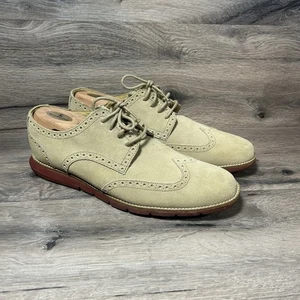 Cole Haan Lunargrand Punta de Ala Oxford - Gamuza Tostada C10228 Talla 10 M Para Hombre - Imagen 1 de 10