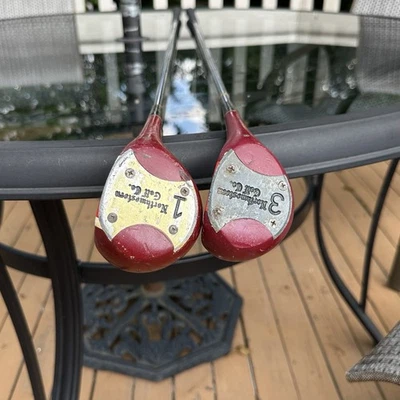 JUEGO DE DRIVER NORTHWESTERN GOLF CO - Autógrafo #1 #3 DE COLECCIÓN PALOS DE MADERA Foto 1 de 4