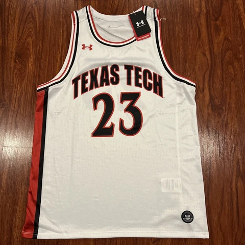 Under Armour Men’s Texas Tech Red Raiders #23 Basketball Jersey Medium M NCAA Cover